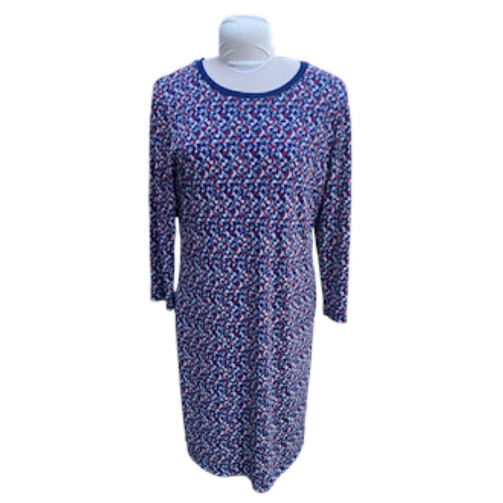 Lauren Ralph Lauren Sheath/Shift Dress Sz. XL Lined Geometric Print